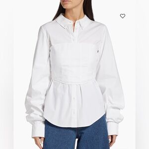 Veronica Beard Keora Corset Shirt